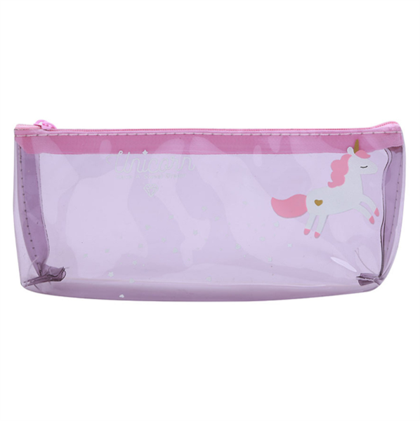 [HCM]Bóp Viết Trong Suốt Unicorn Kỳ Lân - Tím