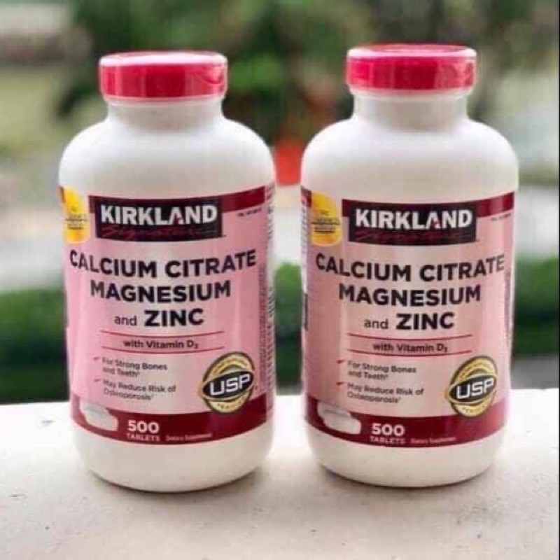 💗🌸Viên Uống Kirkland Calcium Citrate Magnesium And Zinc 500 Viên Của Mỹ🌸💗 nhập khẩu