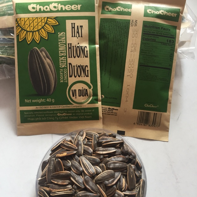 Hạt Hướng dương Chacheer vị dừa loại 130g