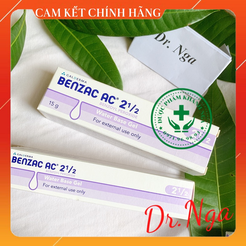 Kem Giảm Mụn Benzac AC 2.5% (Benzoyl Peroxide) 15g