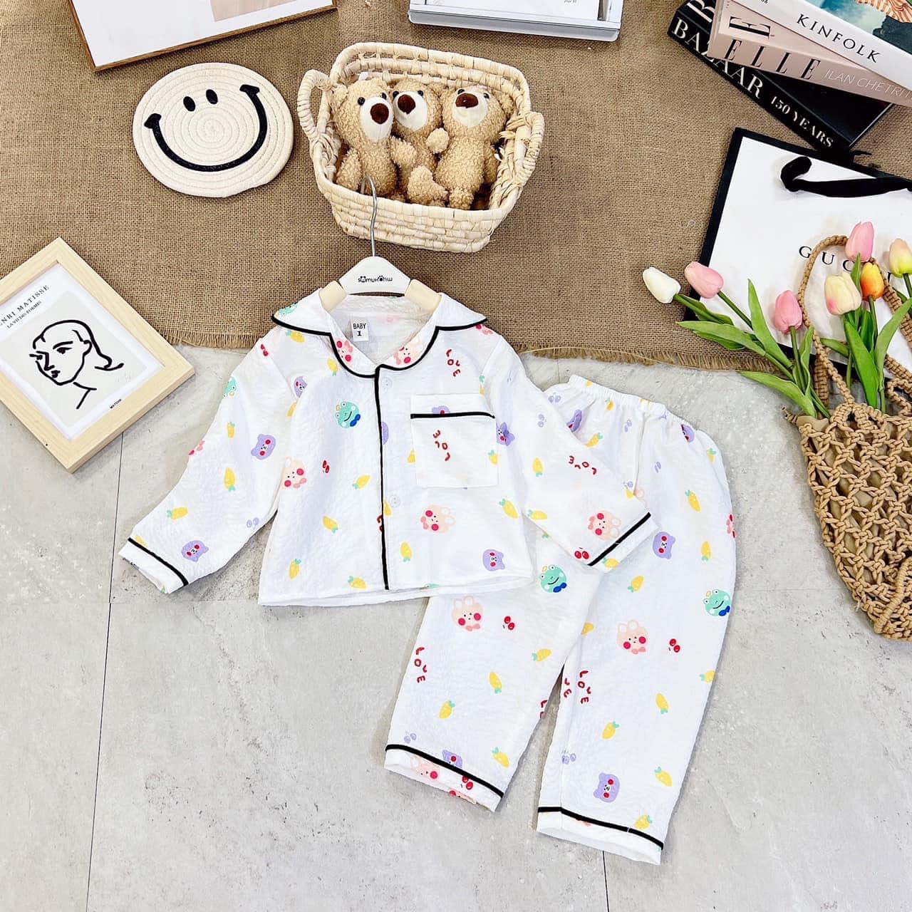 bộ pijama cho bé siêu dễ thương