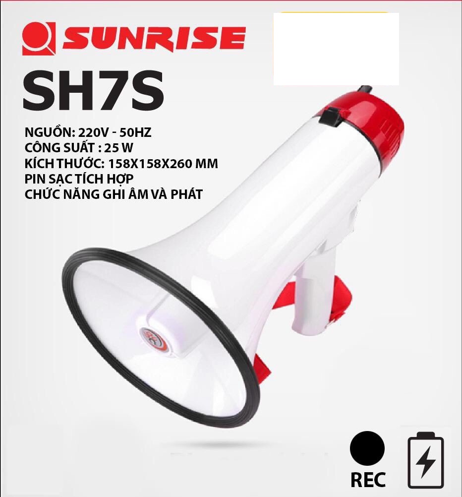 LOA PHÓNG THANH SUNRISE SH7S PIN SẠC - LOA RAO HÀNG
