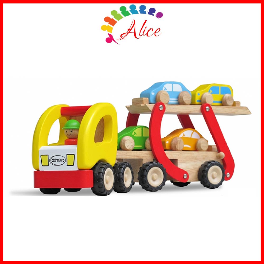 [HCM]Xe hai tầng - Đồ chơi gỗ thông minh Winwintoys cho bé