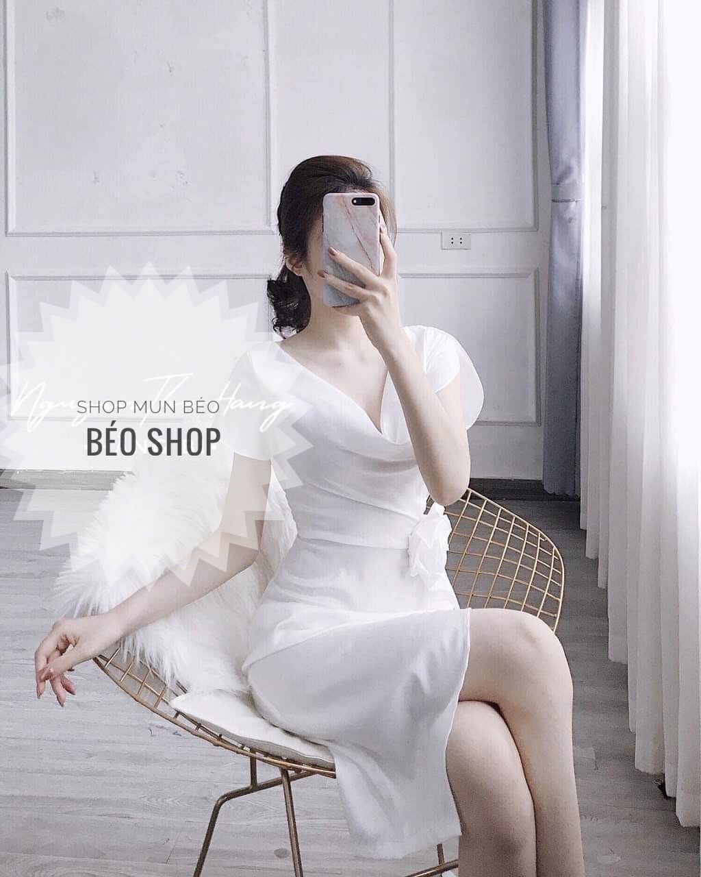 VÁY ĐẦM BODY TRỄ NGỰC EO ĐÍNH HOA CAO CẤP