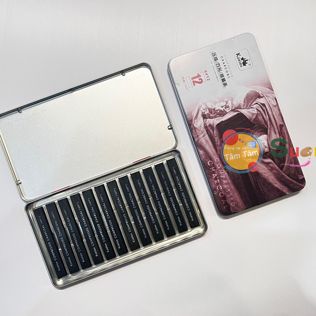 Than thỏi, Than vuông Kuelox (Hộp 12 cây)