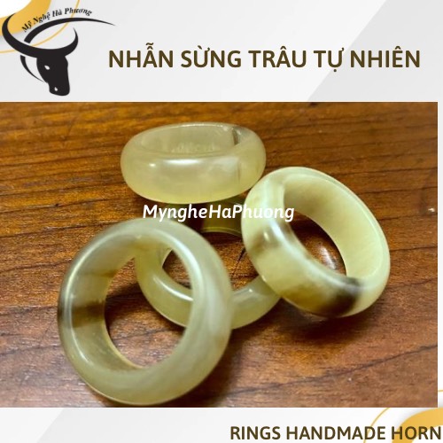 Nhẫn sừng trâu tự nhiên, sang trọng