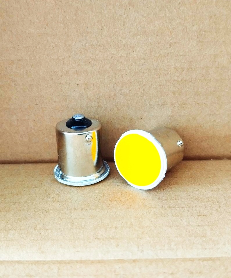 Bóng Đèn Tín Hiệu LED P21W (1Tim) 12V 21W (Ánh Sáng Vàng)