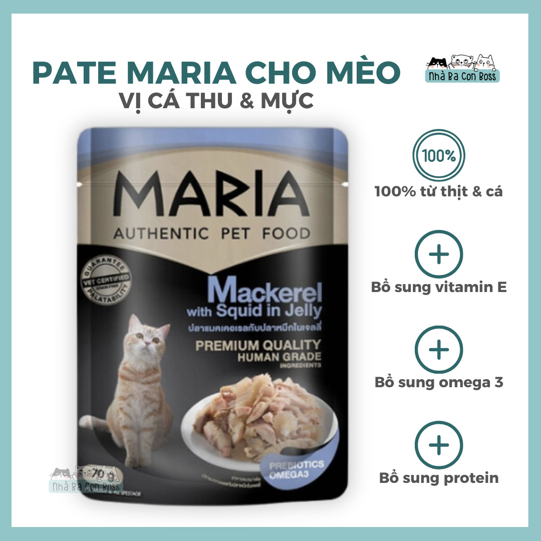 Pate cao cấp cho mèo maria