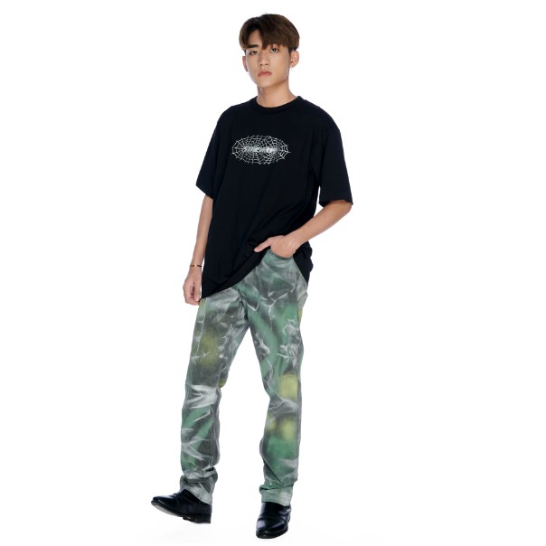 5THEWAY® /spider web/ NEW TEE™ in BLACK aka Áo Thun Đen