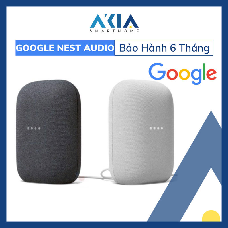 Loa Thông Minh Google Nest Audio 2021 - Loa Google tích hợp trợ lý ảo Google Assistant, Âm thanh hay hơn, Microphone nhạy hơn, Chính hãng nguyên seal