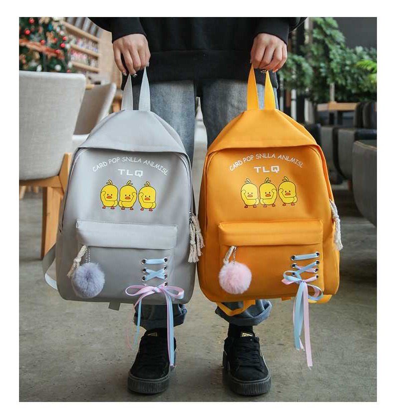 [HCM]Balo Vịt Thắt Nơ thời trang nam nữ