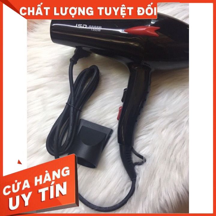 Máy sấy tóc jsd-8888-b máy màu đen có 3 chức năng điều chỉnh nhiệt và gió -máy chạy mạnh mẽ -sài bền