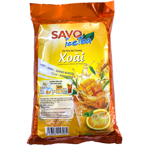 Trà Xoài Hòa Tan SAVO (Mango Icetea) - Túi 800g