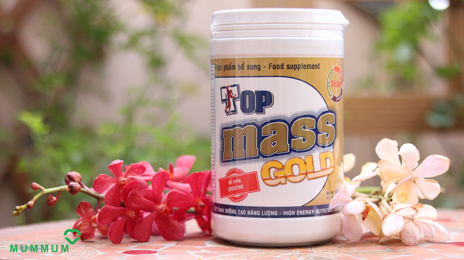 Sữa bột Top Mass Gold 800g tăng cân - Vani