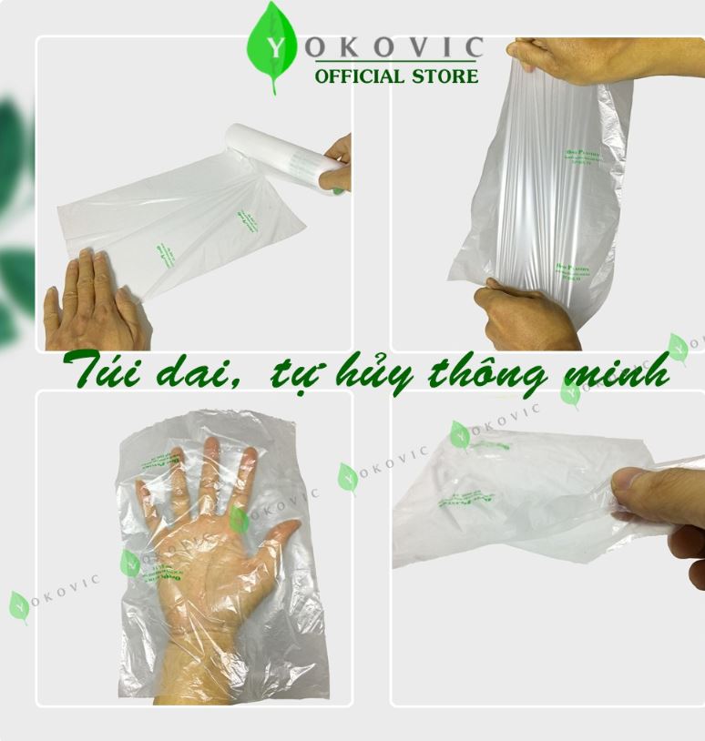 Túi đựng thực phẩm sinh học ECOGREEN THSH 17*28*100 Cái/Cuộn siêu dai