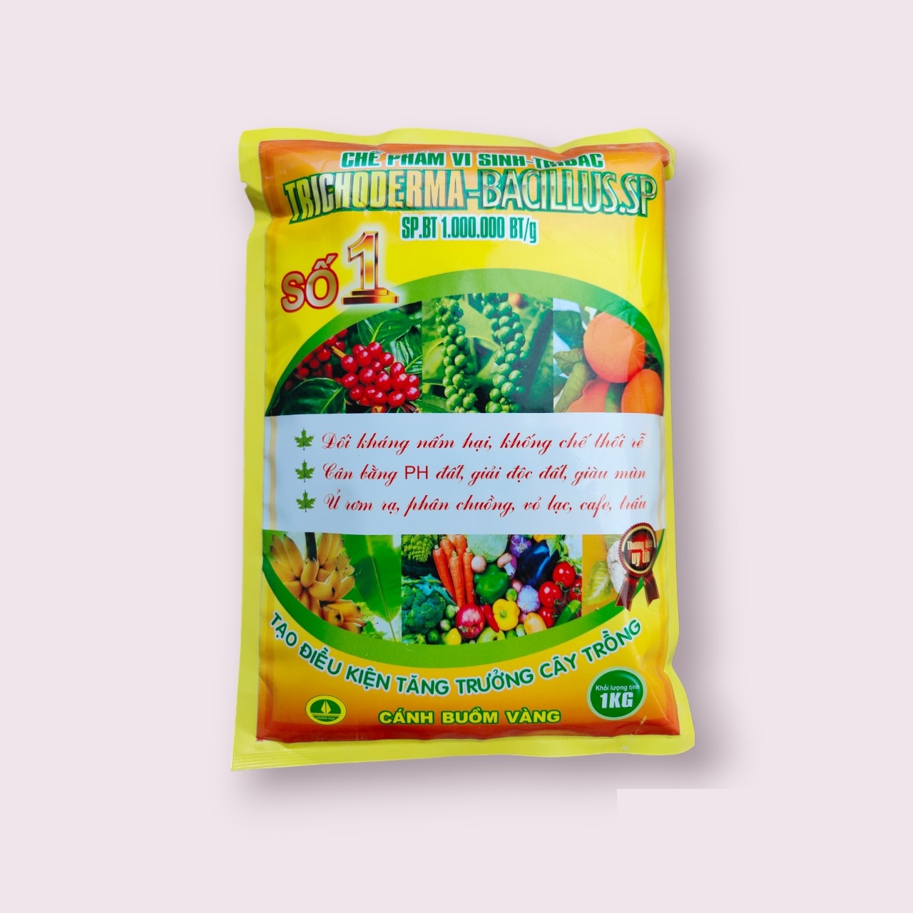 Nấm ủ Trichoderma 1kg chuyên ủ phân chuồng, phân hữu cơ, hạn chế nấm đất
