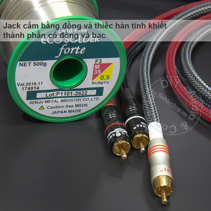 Dây âm thanh số Coaxial 75 Ohm âm thanh 5.1CH DIY 0.3M đến 5M - Cáp coaxial 75Ohm
