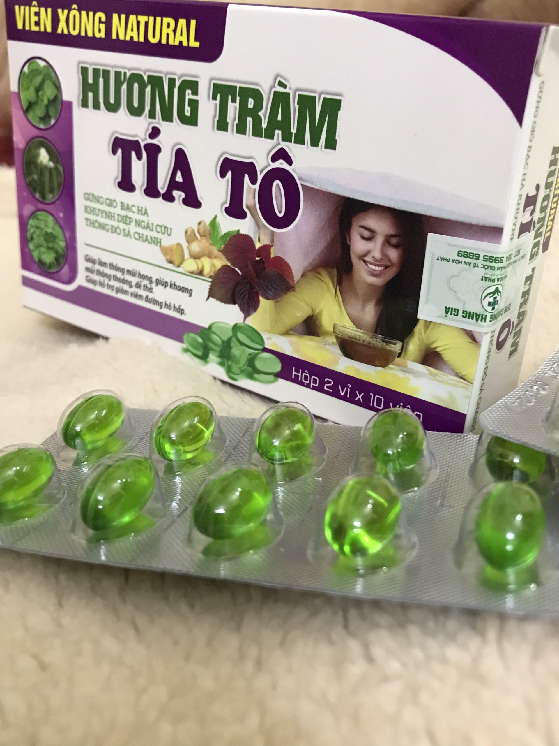 VIÊN XÔNG NATURAL TÍA TÔ