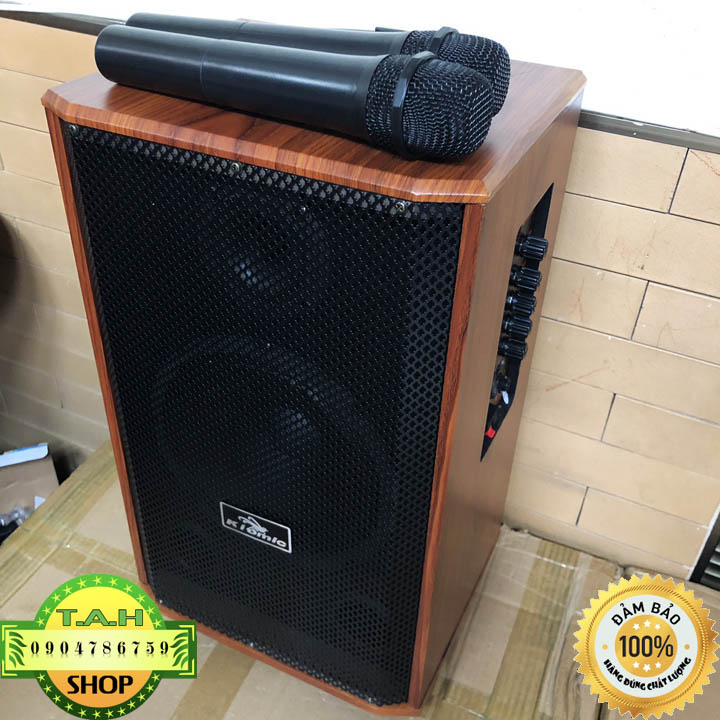 Loa Karaoke Bluetooth Di Động Vali Kéo Kiomic K89 Thùng Gỗ (Tặng Kèm 2 Micro Không Dây Hát Cực Hay) Kiomic K88, K86, K89 mới 2023 - Shop Hung Phat