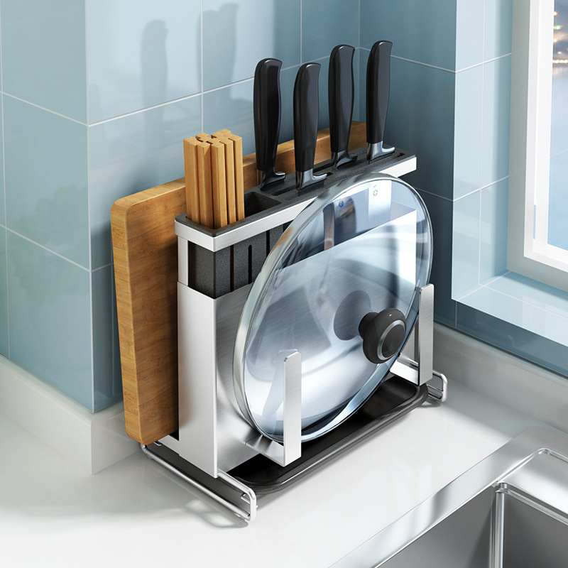 Kệ để dao đũa thớt inox