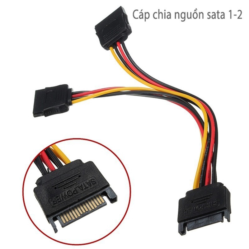 Cáp chia nguồn sata 1 ra 2