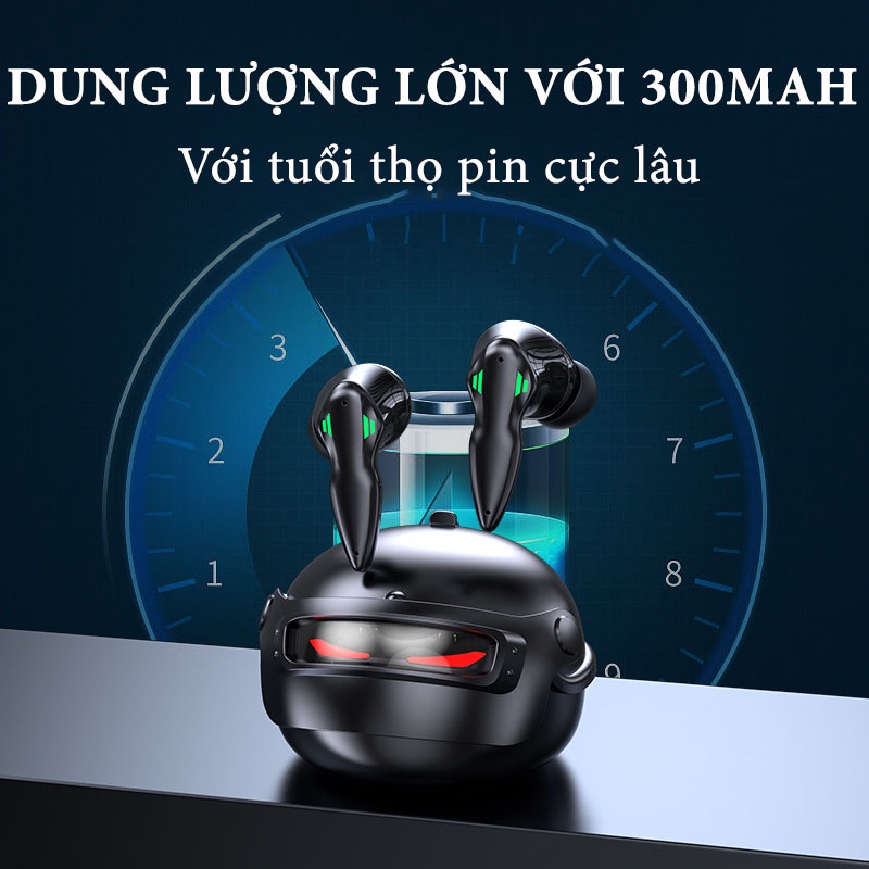 Tai Nghe Gaming H03 Bluetooth 5.3 TWS Tai Nghe Chơi Game Không Dây Có Mic Tai Nghe Nhét Tai Mũ 3 - Độ Trễ Cực Thấp