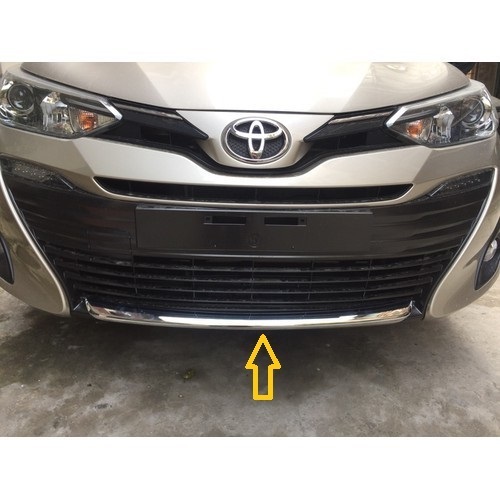 Ốp mui cản trước vios 2019, 2020, không lắp cho đời 2021