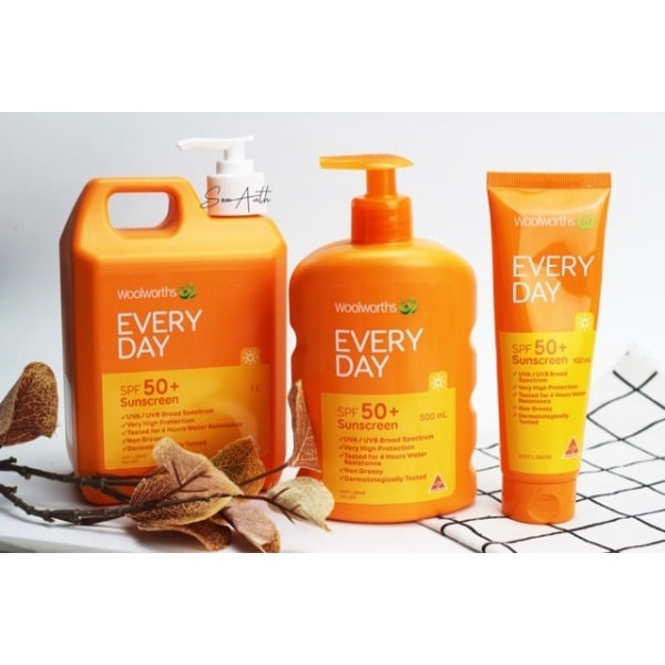 Kem chống nắng Woolworths Everyday Sunscreen SPF 50+