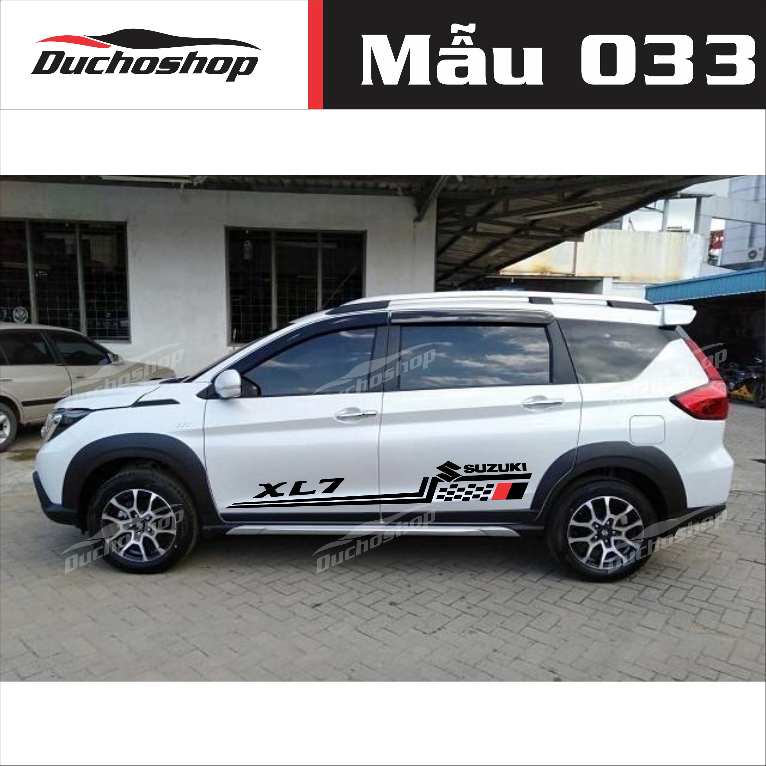 Tem xe Suzuki XL7 phong cách thể thao ms03