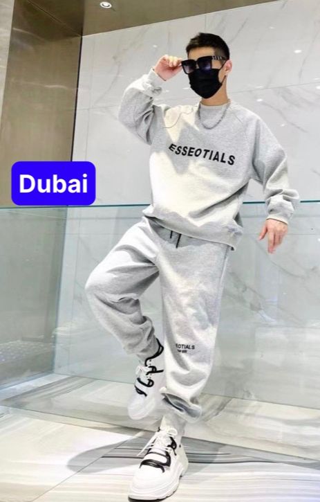 SÉT ĐỒ BỘ NAM NỮ HOODIE SWEATER NAM NỮ CHẤT THUN NỈ DA CÁ DÀY ESSENTIALS CHỐNG LẠNH NẮNG, NÓNG ĐÔNG HÈ 1HITSHOP - DUBAI FASHION