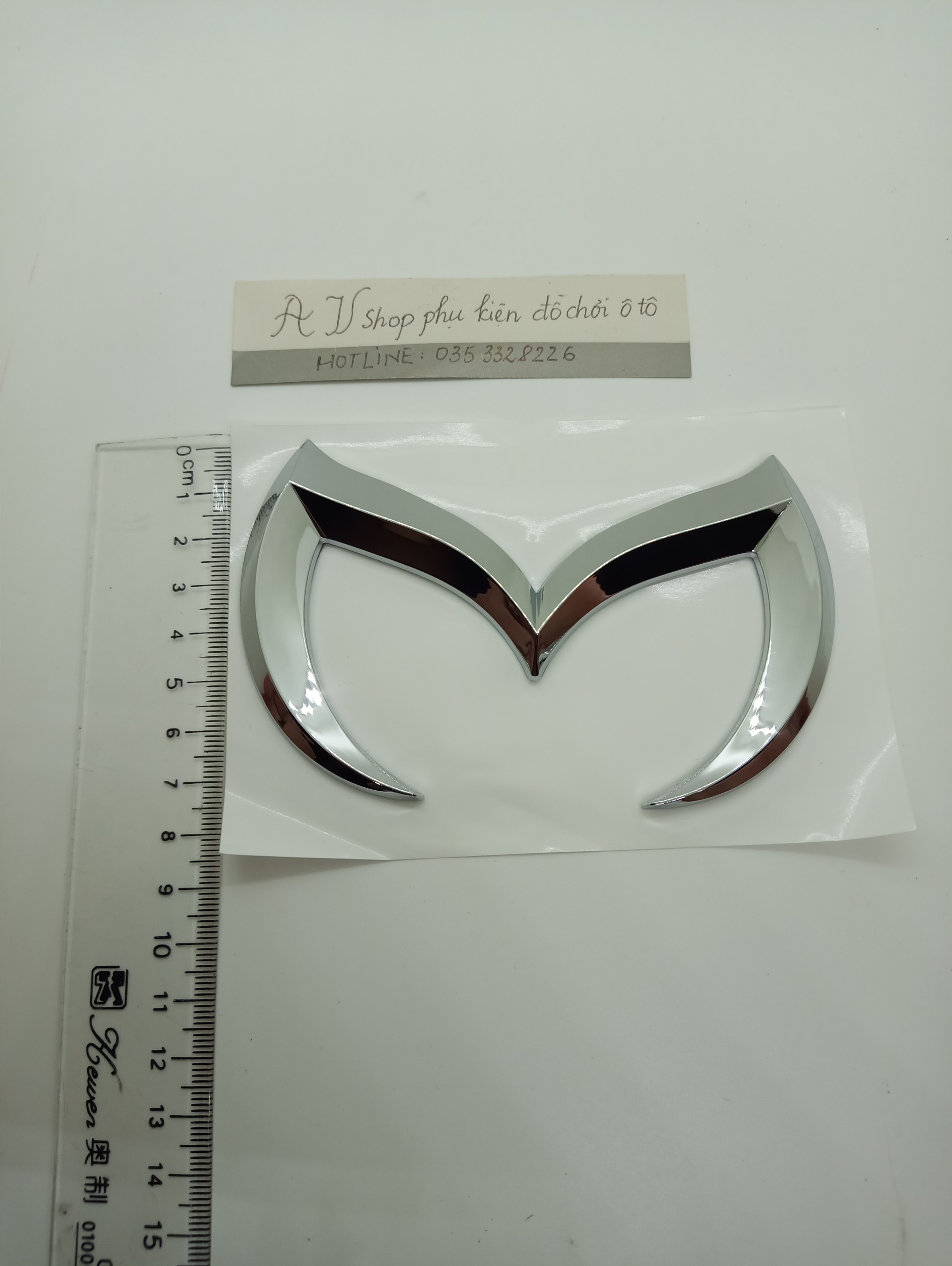 Miếng dán 3D logo Mazda khuyết