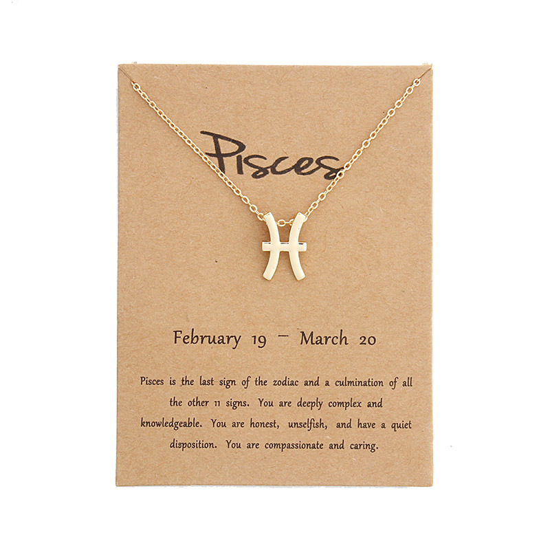 🔥 Zodiac Necklace thẻ mặt dây chuyền xương đòn chuỗi vòng cổ nữ chòm sao vòng cổ YVETTERY