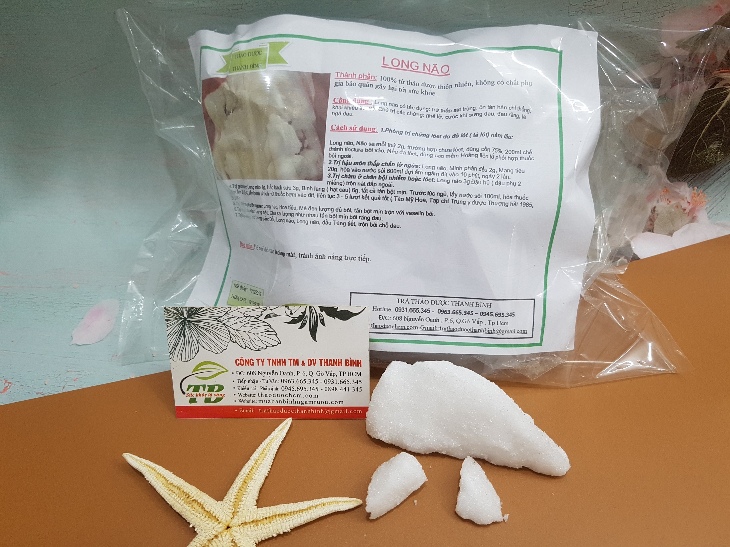 Cây Long Não Khô 100G ( Tinh Thể Long Não ) - Thanh Bình