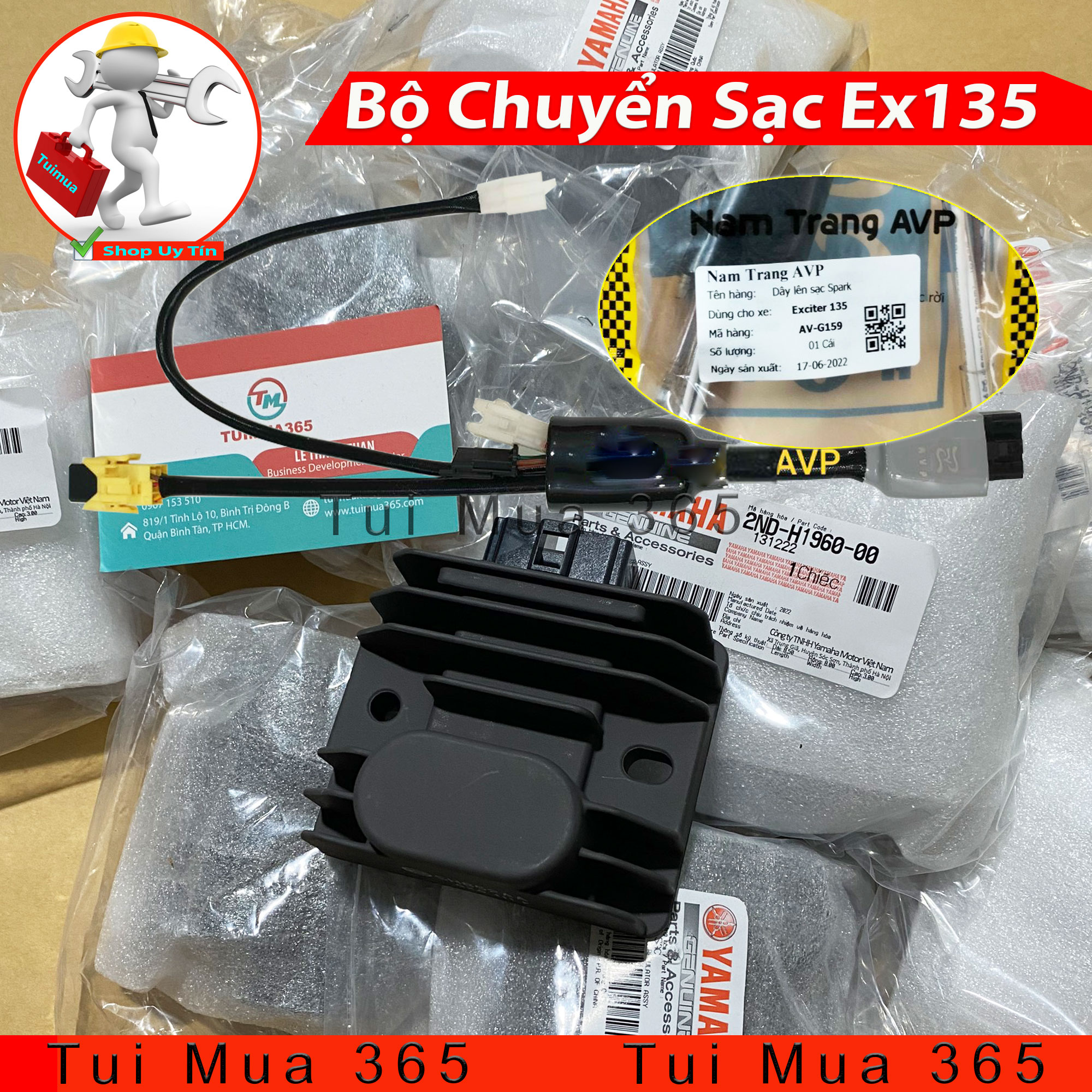 Bộ dây chuyển sạc zin Exciter 150 cho Exciter 135