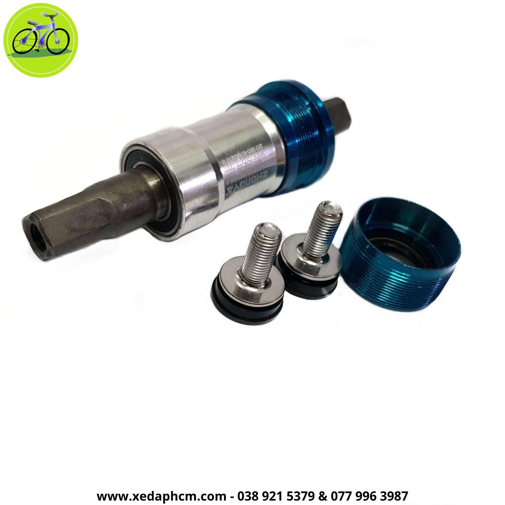 [HCM] Trục giữa bạc đan cốt vuông Xanh 110/ 122.5 xe đạp