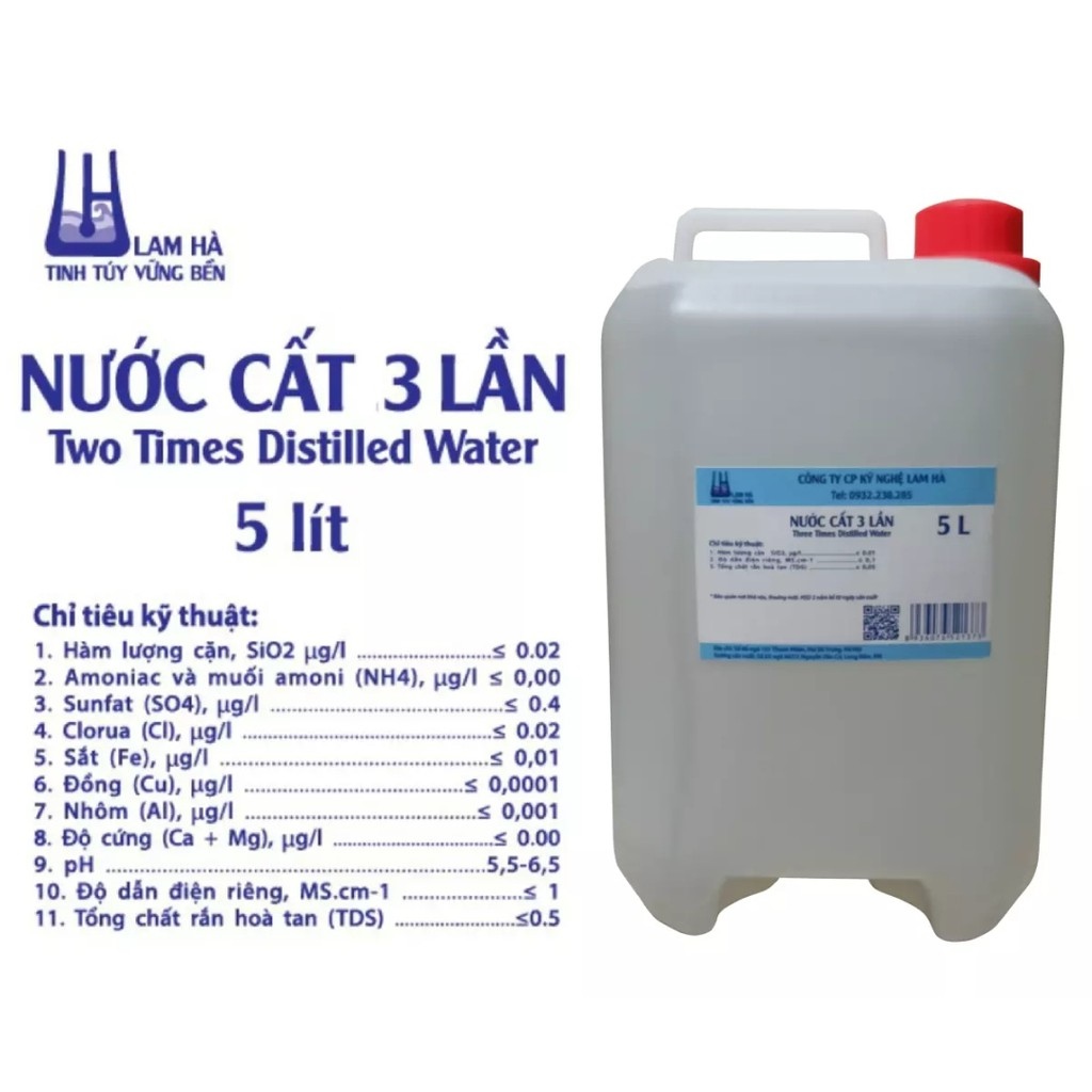 Nước cất tinh khiết