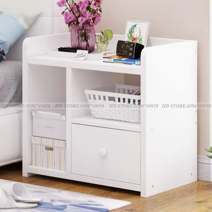 Tủ GỖ 2 ngăn để đầu giường VÁN MDF