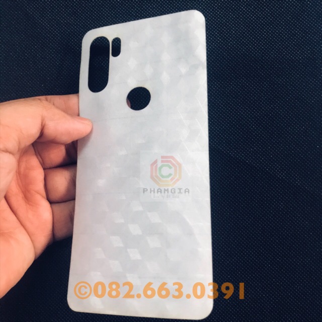 Skin carbon dán mặt lưng 3D Vsmart Active 3 bảo vệ máy ít trầy