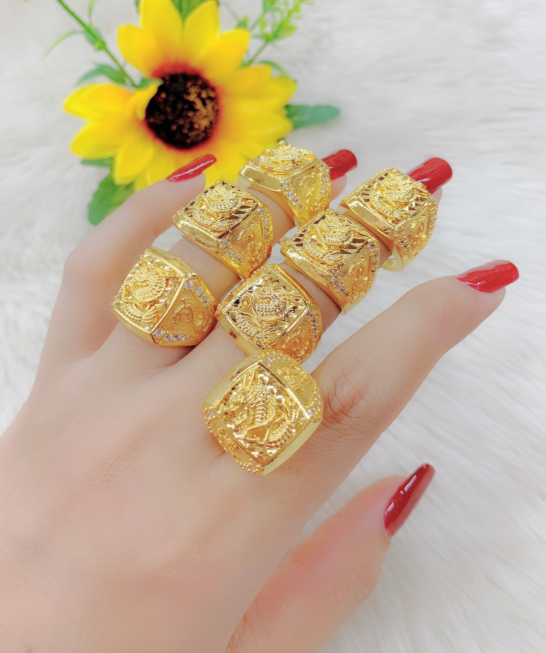 [ Nhẫn Nam Rồng Vàng  - Rẻ Rẻ Rẻ ] Nhẫn Nam Chạm Rồng Vàng Siêu Đẹp 0501706 - Che khuyết điểm ngón tay  - Bao Đổi Trả Trong 07 Ngày - trang sức nam - nhẫn nam đẹp