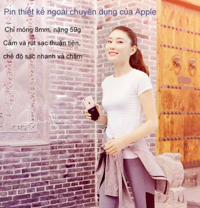Euro Quality - Sạc pin dự phòng mini dạng ốp giữ
