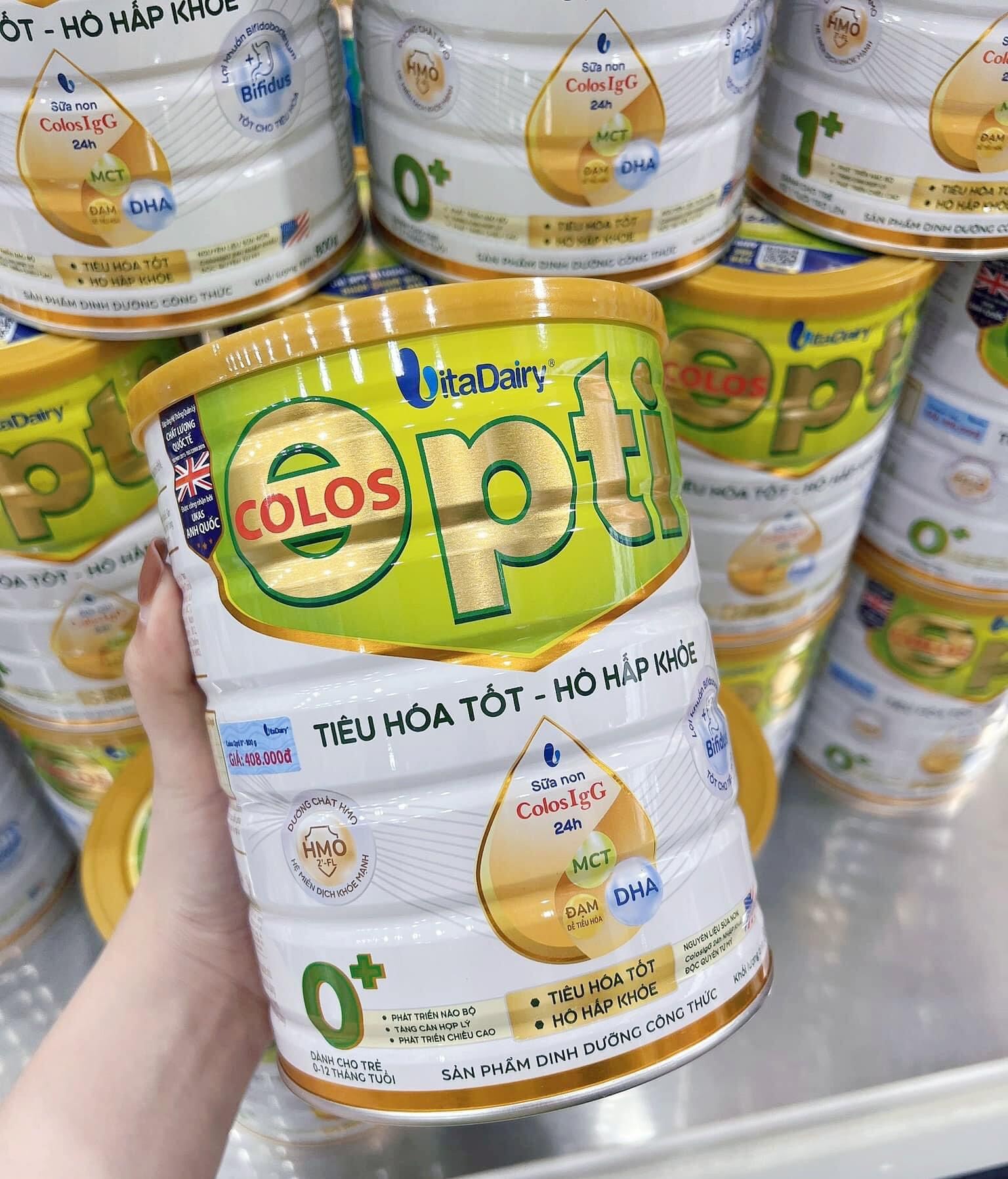 Sữa COLOS OPTI số 0 800G (trẻ từ 0-12 tháng)- HSD 11/08/2024