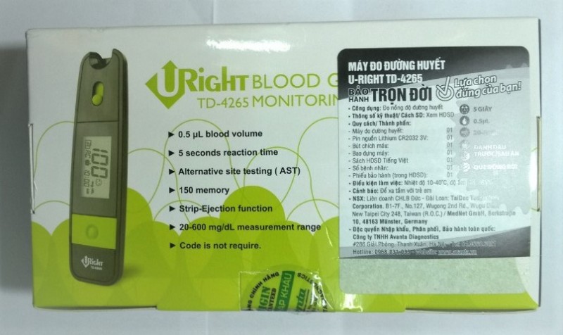 Nơi bán Máy đo đường huyết Uright TD-4265