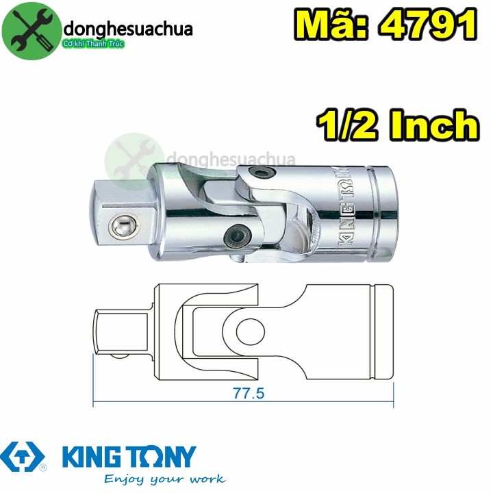 Đầu lắc léo 1/2 Kingtony 4791