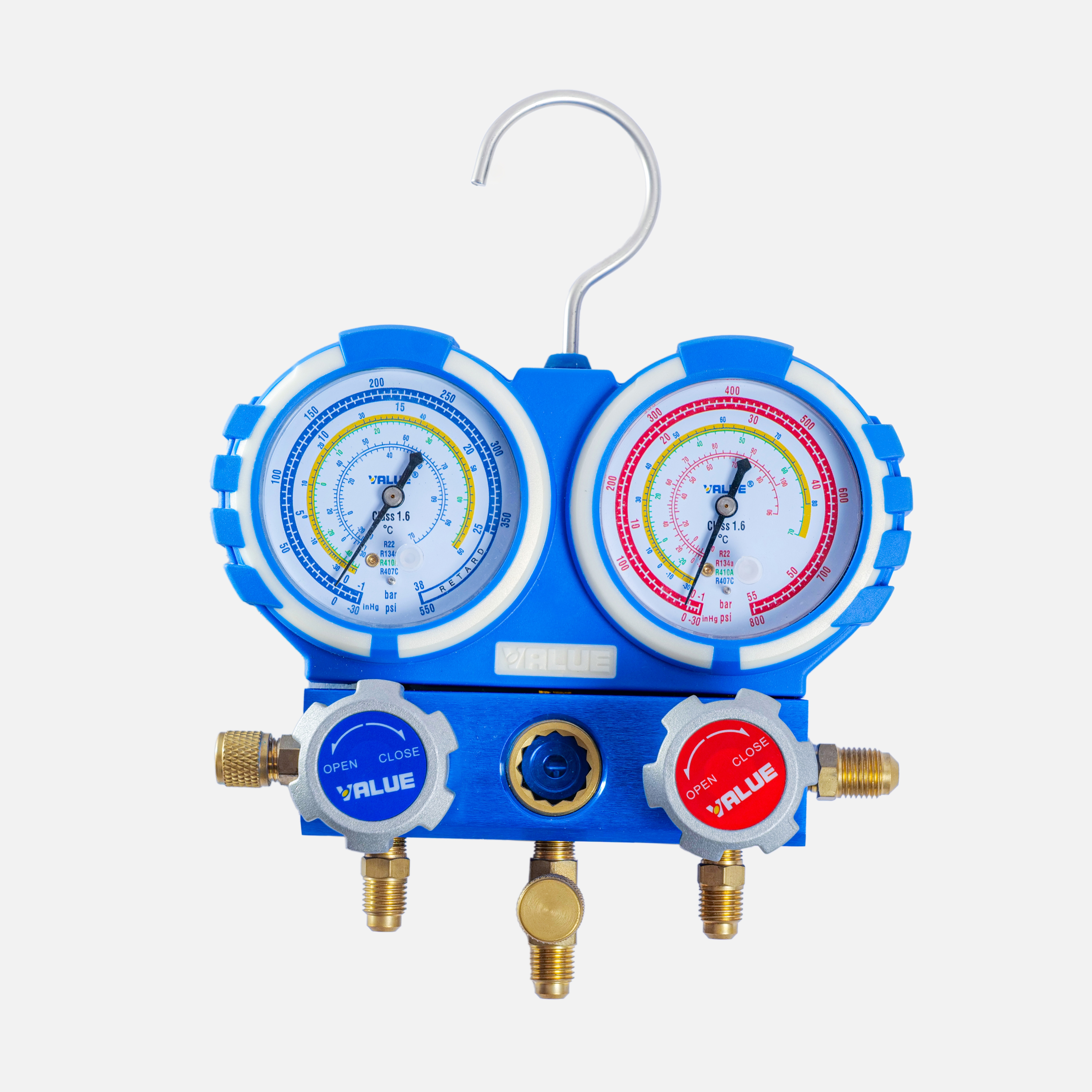 Bộ đồng hồ đo nạp gas đôi VALUE Model VMG-2-R410A-B (có dây)