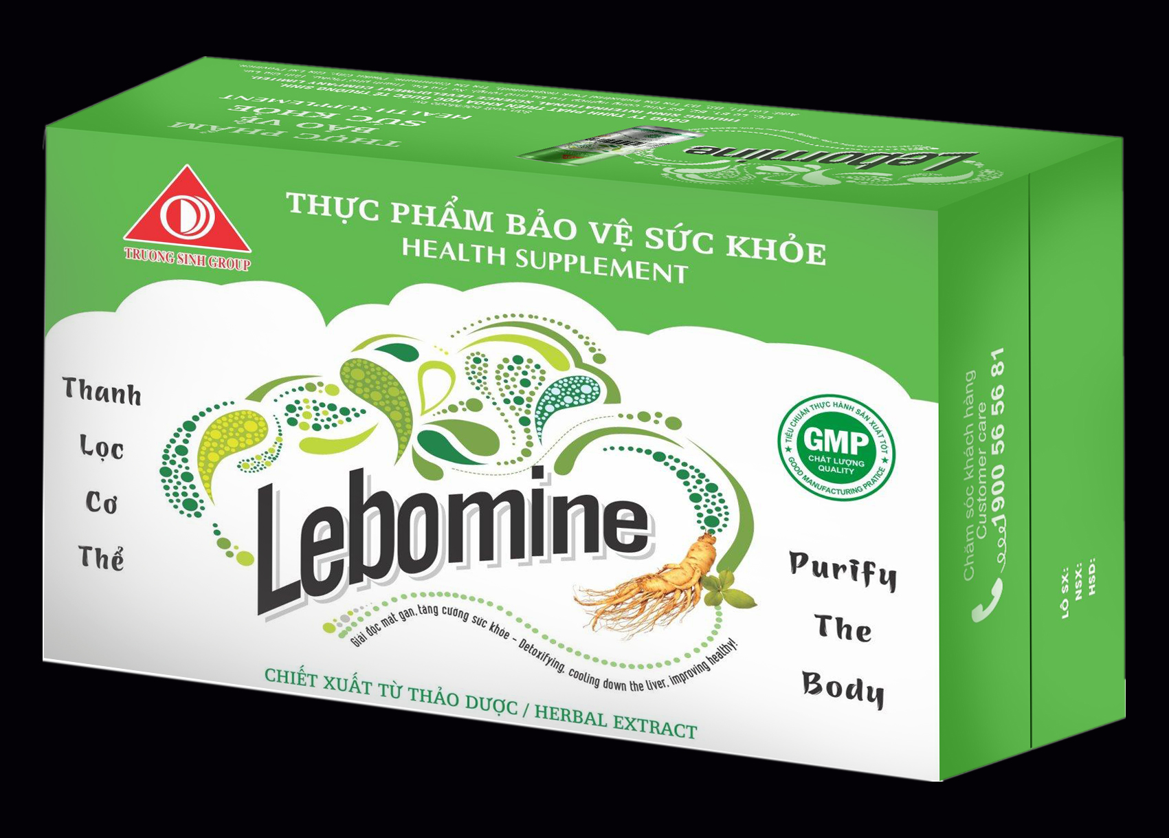 nước uống thảo dược Lebomine  thùng 24 lon