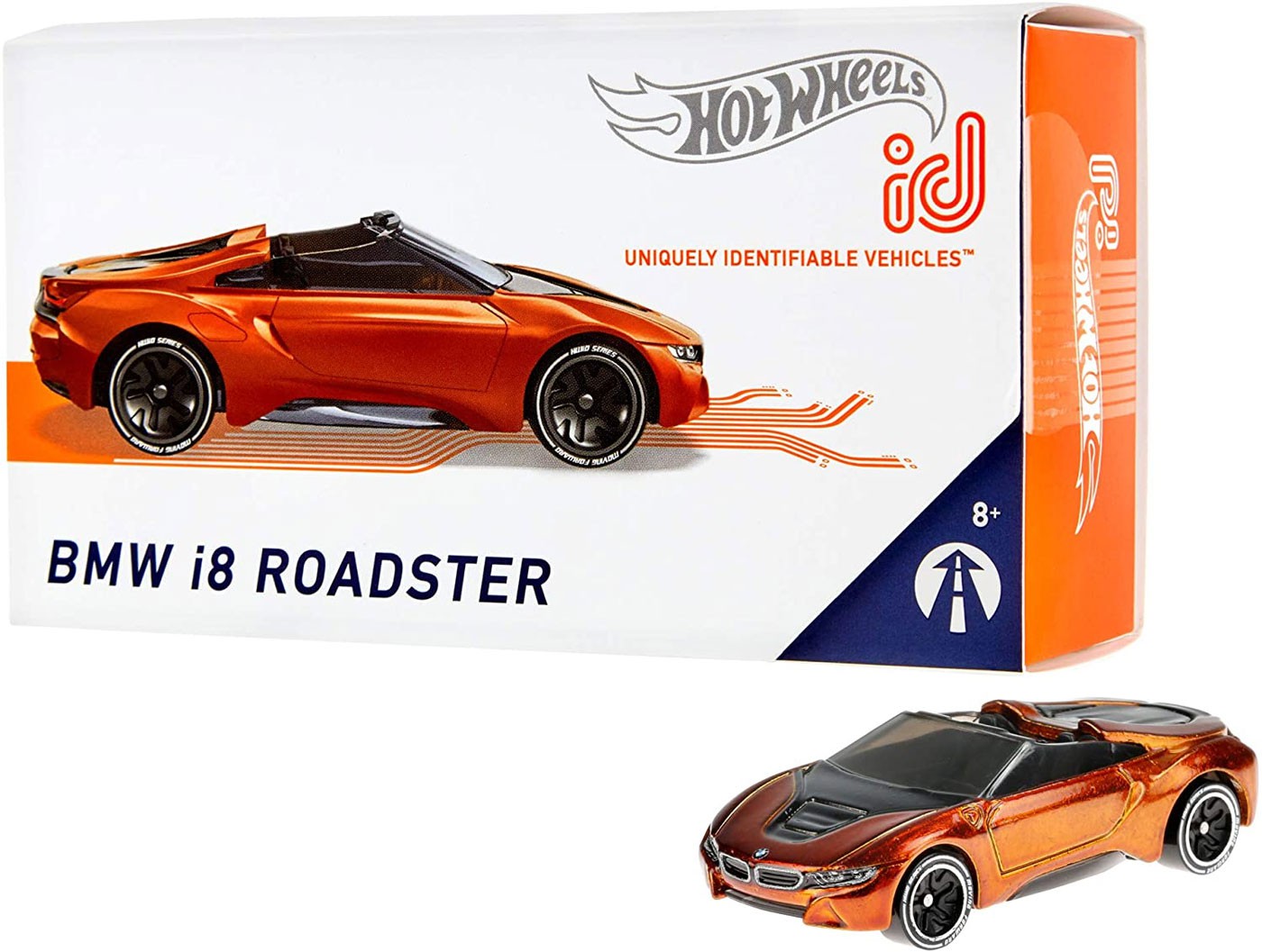 Xe mô tô mô hình tỉ lệ 1:64  Hot Wheels ID BMW I8 Roadster