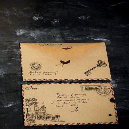 [HCM]Set phong bì thư vintage cổ điển