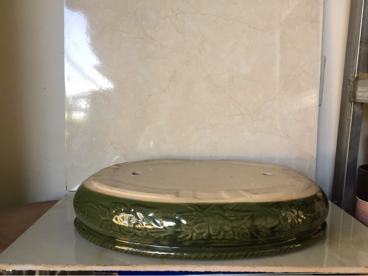 Chậu sứ bonsai hình ovan ( size 4)