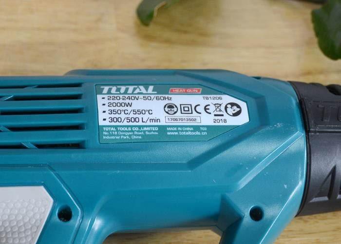 [HCM]Máy thổi hơi nóng TOTAL TB1206 2000W