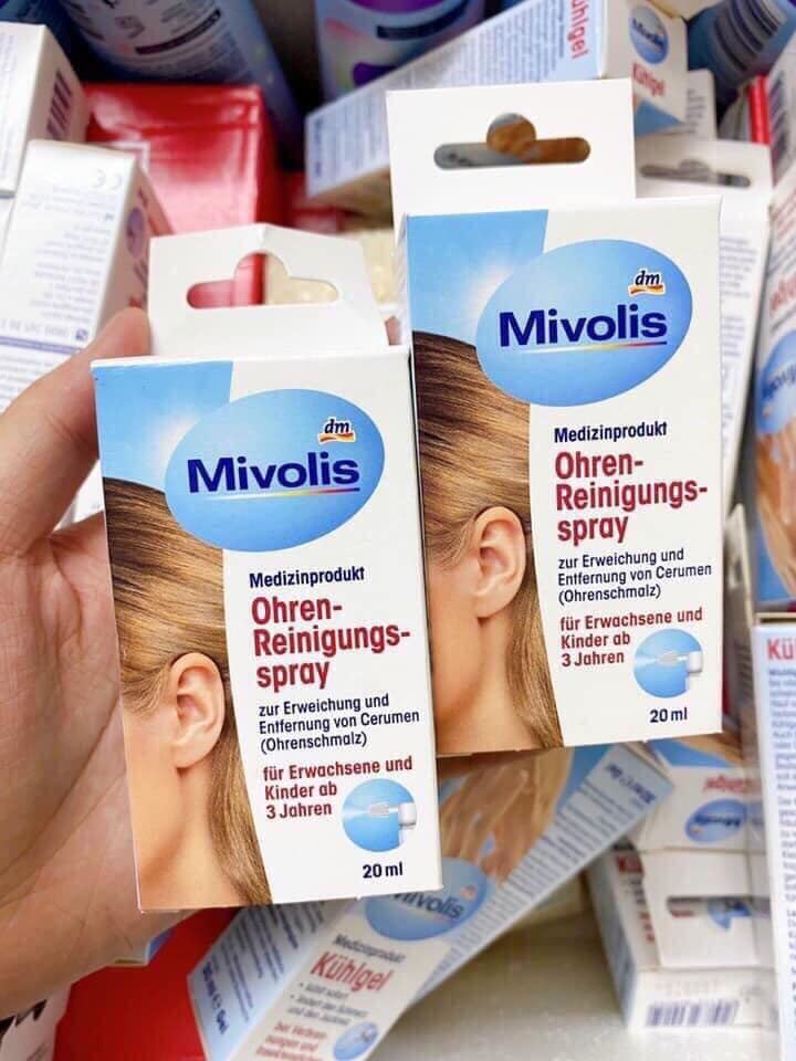 Xịt tan ráy tai mivolis Đức